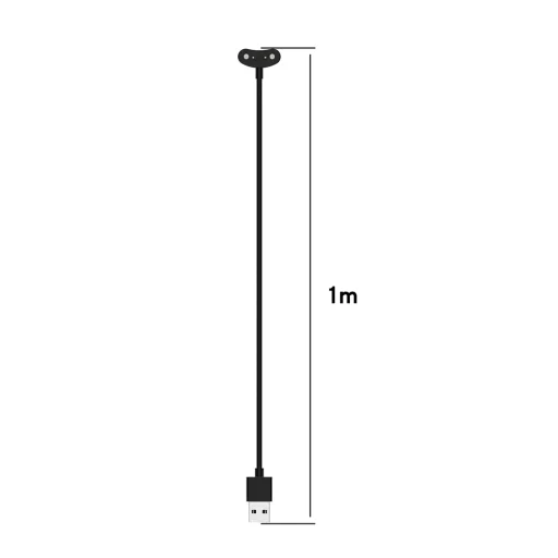 Techsuit - SmartWatch Vezeték nélküli Töltőkábel (TCW1) - Mobvoi TicWatch Pro 5/Pro X/E3/Pro 3/Pro 3 LTE/Pro 3 GPS - Fekete - 7