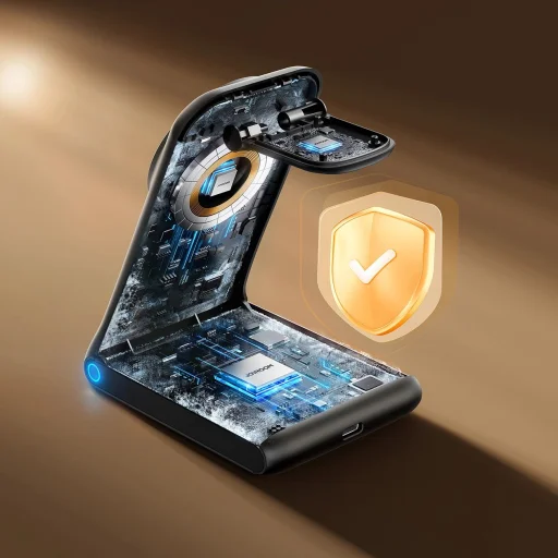 Joyroom JR-W15 Vezeték nélküli Töltő 3 az 1-ben Töltőállomás MagSafe-fel - Fekete - 8