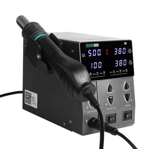 SUGON 212 2 az 1-ben Forrólevegős Forrasztóállomás + T12 Fújópáka - 3