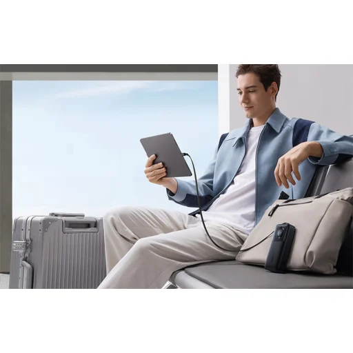 Baseus Free2Pull 20000mAh 65W powerbank + kábel (fekete) - 6