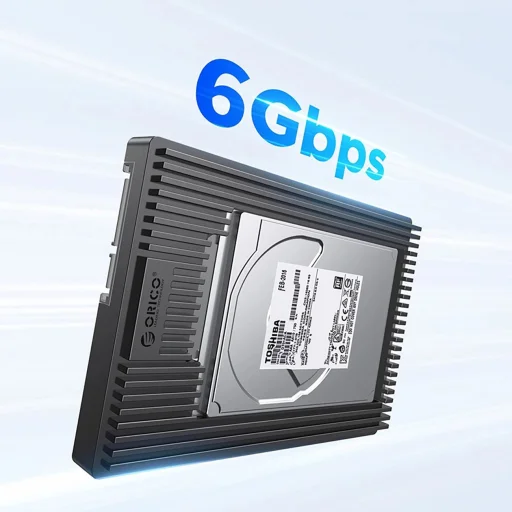 Orico D2SS-6G Meghajtó Adapter 2.5" - 3.5" Átalakító - Fekete - 3