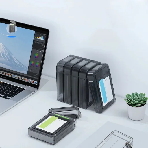 Orico PPH-35 védőtok 3,5"-os merevlemezhez - félig átlátszó, szürke - 2