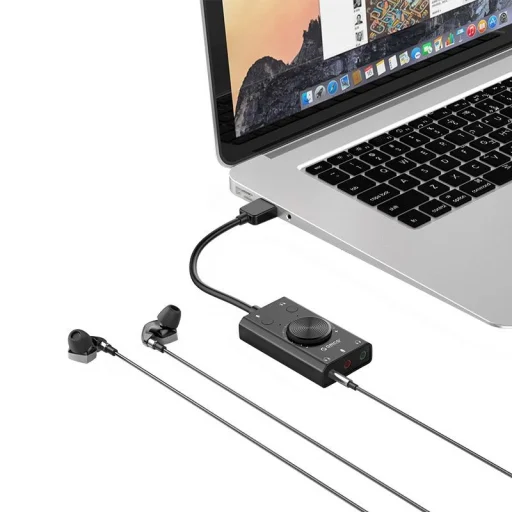 Orico SC2 Külső Multifunkciós Hangkártya USB-A-val - Fekete - 3