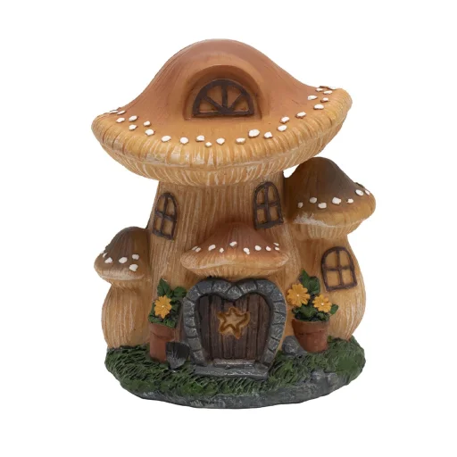 Home MX648 napelemes kerti lámpa, gombaház, 1 db melegfehér LED, 507 g, műgyanta, 300 mAh akkumulátor - 2