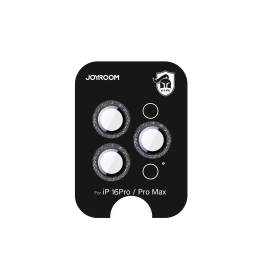 Joyroom JR-MSF0303 üvegfólia iPhone 16 Pro/16 Pro Max kamerához - Fekete - 1