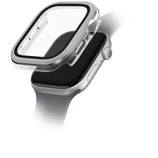 Uniq Voute üvegfólia tok Apple Watch 10 46 mm - ezüst