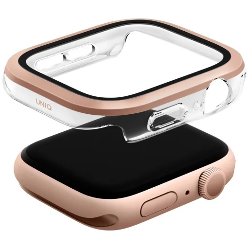 Uniq Voute üvegfólia Apple Watch 10 46mm - Rózsaarany - 2