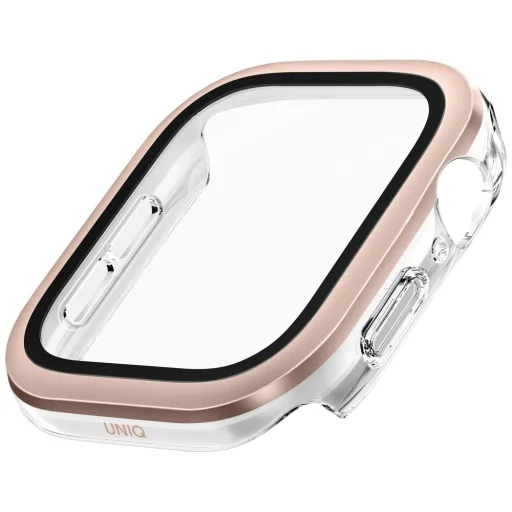 Uniq Voute üvegfólia Apple Watch 10 46mm - Rózsaarany - 4