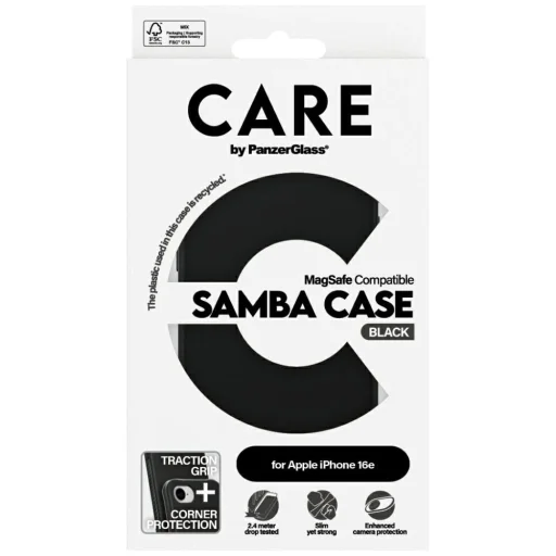 CARE by PanzerGlass Fashion MagSafe iPhone 16e tok - Fekete - 3