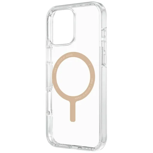 Uniq Clario Magclick Töltős tok iPhone 16 Pro - Átlátszó Arany - 2