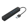 Orico TWU32-4A USB-A 3.0 hub / 4x USB-A 3.0 + 3x USB-A 2.0 + USB-C 5V/3A - fekete thumbnail