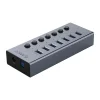 Orico BT2U3-7AB Hub 7x USB-A 3.0 with switches - gray thumbnail