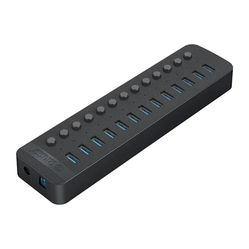 Orico CT2U3-13AB 13x USB-A 3.0 Hub kapcsolókkal - Fekete - 2