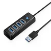 Orico PW4U-U3 USB-A / 4x USB-A 3.0 HUB - fekete thumbnail