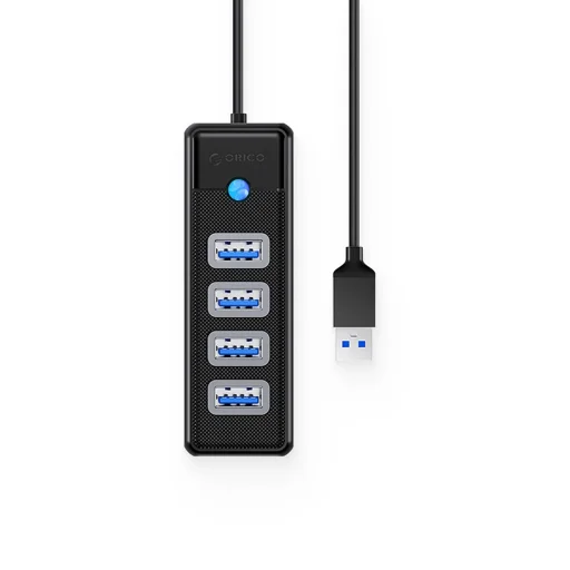 Orico PW4U-U3 USB-A / 4x USB-A 3.0 HUB - fekete - 2