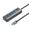 Orico PDD4U-U3 4x USB-A 3.0 Hub - szürke