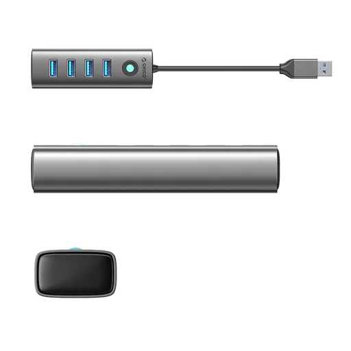 Orico PDD4U-U3 4x USB-A 3.0 Hub - szürke - 2
