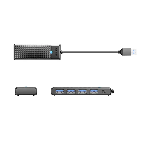 Orico PAPW4A-C3 USB-A Hub Dokkoló Állomás 4x USB-A 3.0 - Fekete - 2