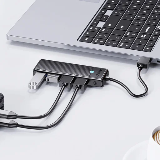 Orico PAPW4A-C3 USB-A Hub Dokkoló Állomás 4x USB-A 3.0 - Fekete - 3