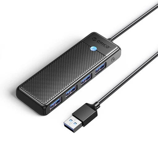 Orico PAPW4A-C3 USB-A Hub Dokkoló Állomás 4x USB-A 3.0 - Fekete - 1