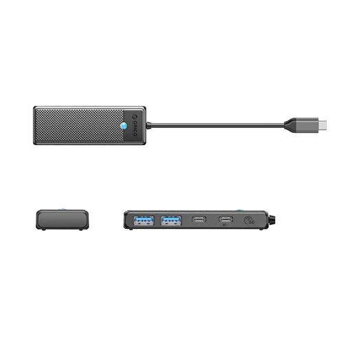 Hub USB-C Orico PAPW2AC-C3 dokkoló állomás 2x USB-A 3.0 + 2x USB-C 3.0 - fekete - 2