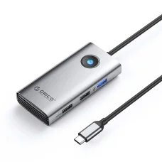 Orico PW11-5P USB-C Hub Dokkoló Állomás 1x USB-A 3.0 + 2x USB-A 2.0 + 1x USB-C PD + 1x HDMI - Szürke