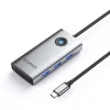 Orico PW11-6P USB-C Hub Dokkoló Állomás 3x USB-A 3.0 + 1x USB-C 2.0 + 1x HDMI - Szürke