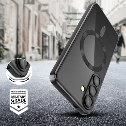 Tech-protect Magflex Magsafe Galaxy A56 5g Fényes fekete tok - 4