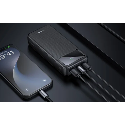 Power Bank Mcdodo MC-4230 Digitális kijelző 20000mAh 1C+2A, 22.5W (fekete) - 5