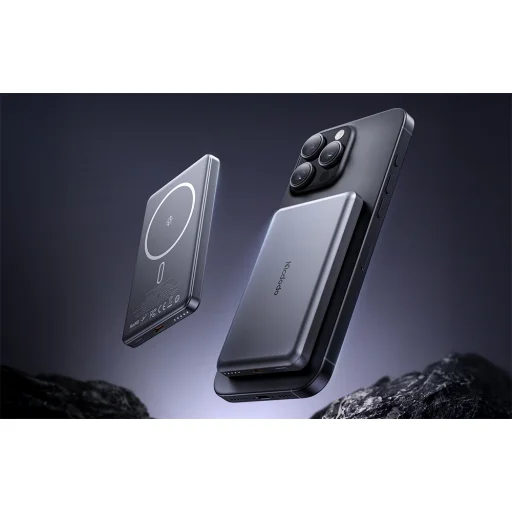 Powerbank Mágneses Mcdodo MC-4641 Ultra-vékony 5000mAh 1C, Vezeték nélküli (arany) - 4