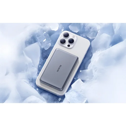 Powerbank Mágneses Mcdodo MC-4641 Ultra-vékony 5000mAh 1C, Vezeték nélküli (arany) - 7