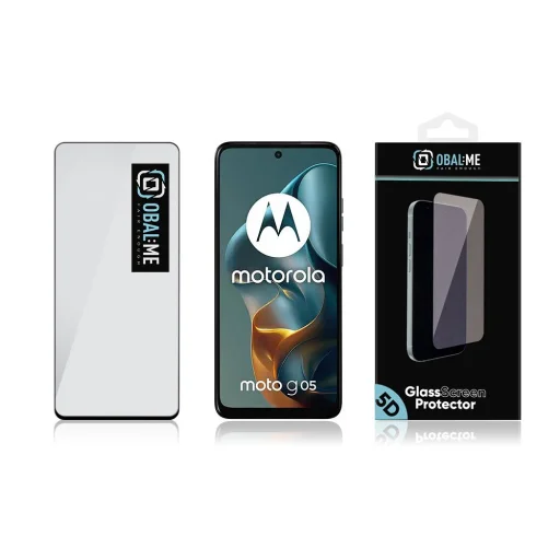 OBAL:ME 5D üvegfólia Motorola G05/E15 Fekete - 3