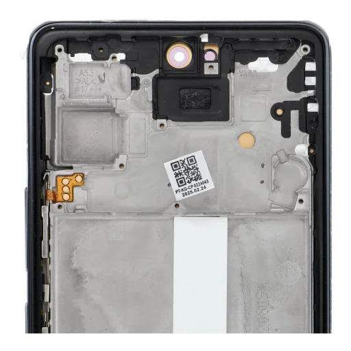 LCD kijelző SAMSUNG A53 A536 HARD OLED kerettel fekete, - 2