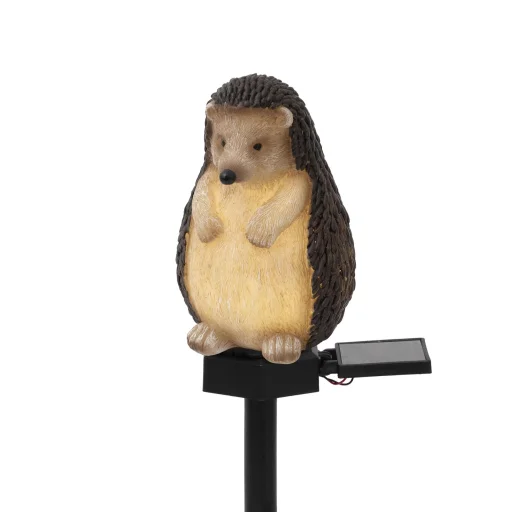 Home MX671S napelemes kerti sün lámpa, 1 db melegfehér LED, akkumulátor, műgyanta, leszúrható - 1