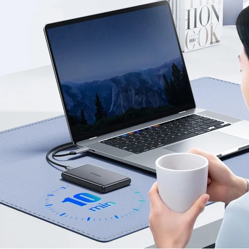 Orico DDL25-C3 2.5" HDD/SSD USB-C 5Gb/s Merevlemez Ház - Fekete - 4