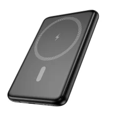 HOCO powerbanka 5000 mAh ultra tenká kompatibilná s MagSafe PD QC 2A 20W J140A čierna