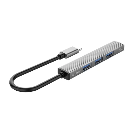 Orico AH-13 USB-C Hub Dokkoló Állomás 1x USB-A 3.0 + 3x USB-A 2.0 - Szürke - 3