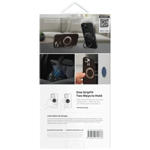Uniq Keva Air Magclick Charging GripFit tok iPhone 16 Pro Max - Barna - 6