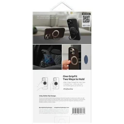 Uniq Keva Air Magclick Charging GripFit tok iPhone 16 Pro - Barna - 7