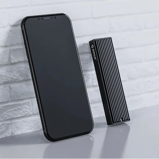 Orico M2PV-C3 M.2 NVME USB-C 10Gb/s Merevlemez külső ház - Fekete - 5