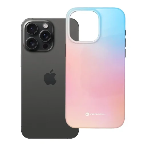 FORCELL F-PROTECT Mirage, vojensky testované puzdro kompatibilné s MagSafe na IPHONE 15 PRO MAX ružovo-modré puzdro - 16