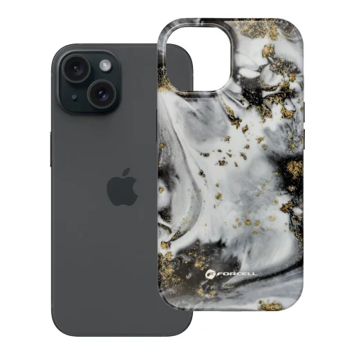 FORCELL F-PROTECT Mirage, vojenské nárazuvzdorné puzdro kompatibilné s MagSafe, IPHONE 15, strieborná hmla - 12