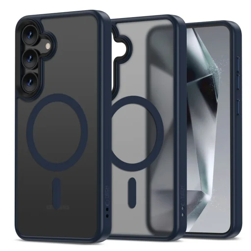 Tech-protect Magmat Magsafe Galaxy S25 matt sötétkék tok - 1