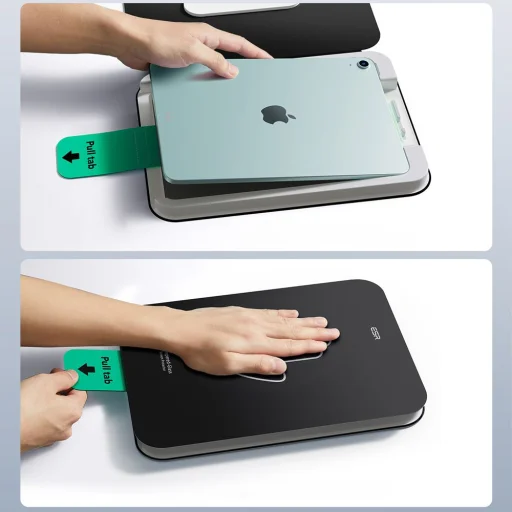 Edzett Üveg ESR Ultrafit 2 darabos iPad Air 11” 6 / 7 / 2024-2025 Átlátszó üvegfólia - 5