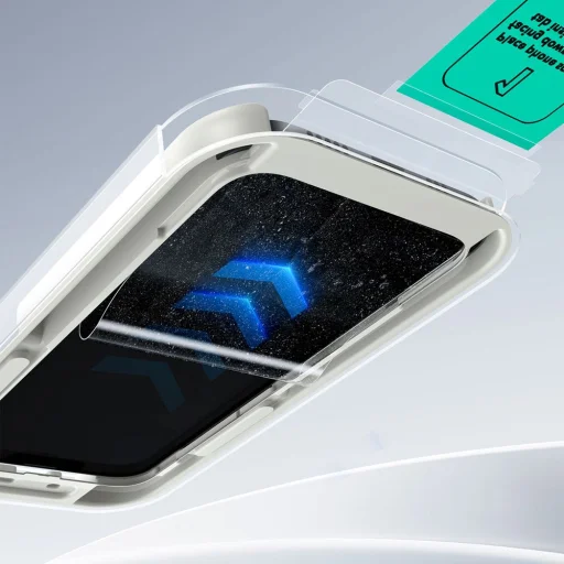  iPhone 13 / 13 Pro / 14 / 16e Átlátszó Edzett Üveg ESR UltraFit 2-pack üvegfólia - 5