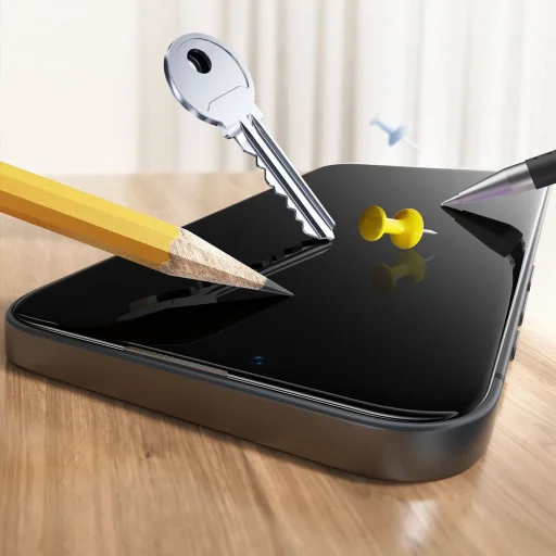  iPhone 13 / 13 Pro / 14 / 16e Átlátszó Edzett Üveg ESR UltraFit 2-pack üvegfólia - 7