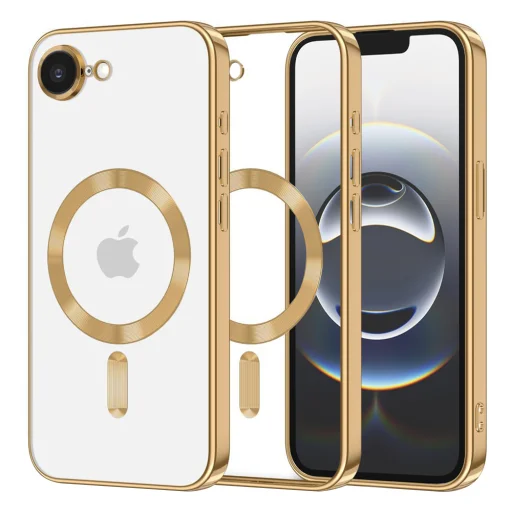  Techsuit - Luxus Kristály MagSafe - iPhone 16e - Arany tok - 1