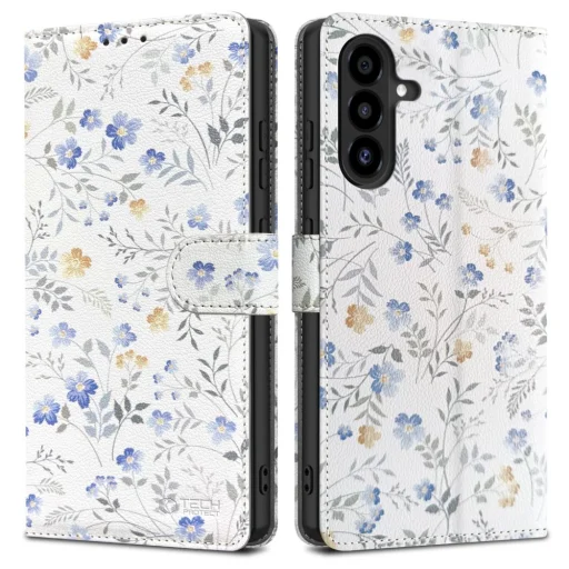 Samsung Galaxy A17 tok - Tech-protect Wallet Spring Flowers tok - 1