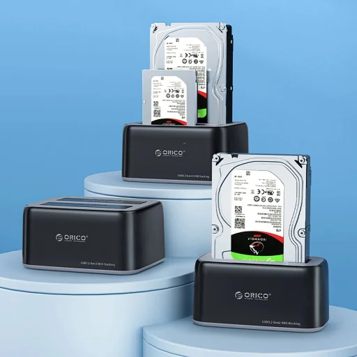 Orico 6819C3 Dokkoló állomás 2.5"/3.5" SATA HDD/SSD-hez - Fekete - 3