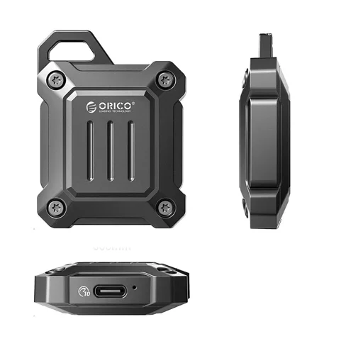 Orico XAM2 M.2 2230 USB-C 3.2 Taktikai Megerősített Lemezház - Fekete - 2